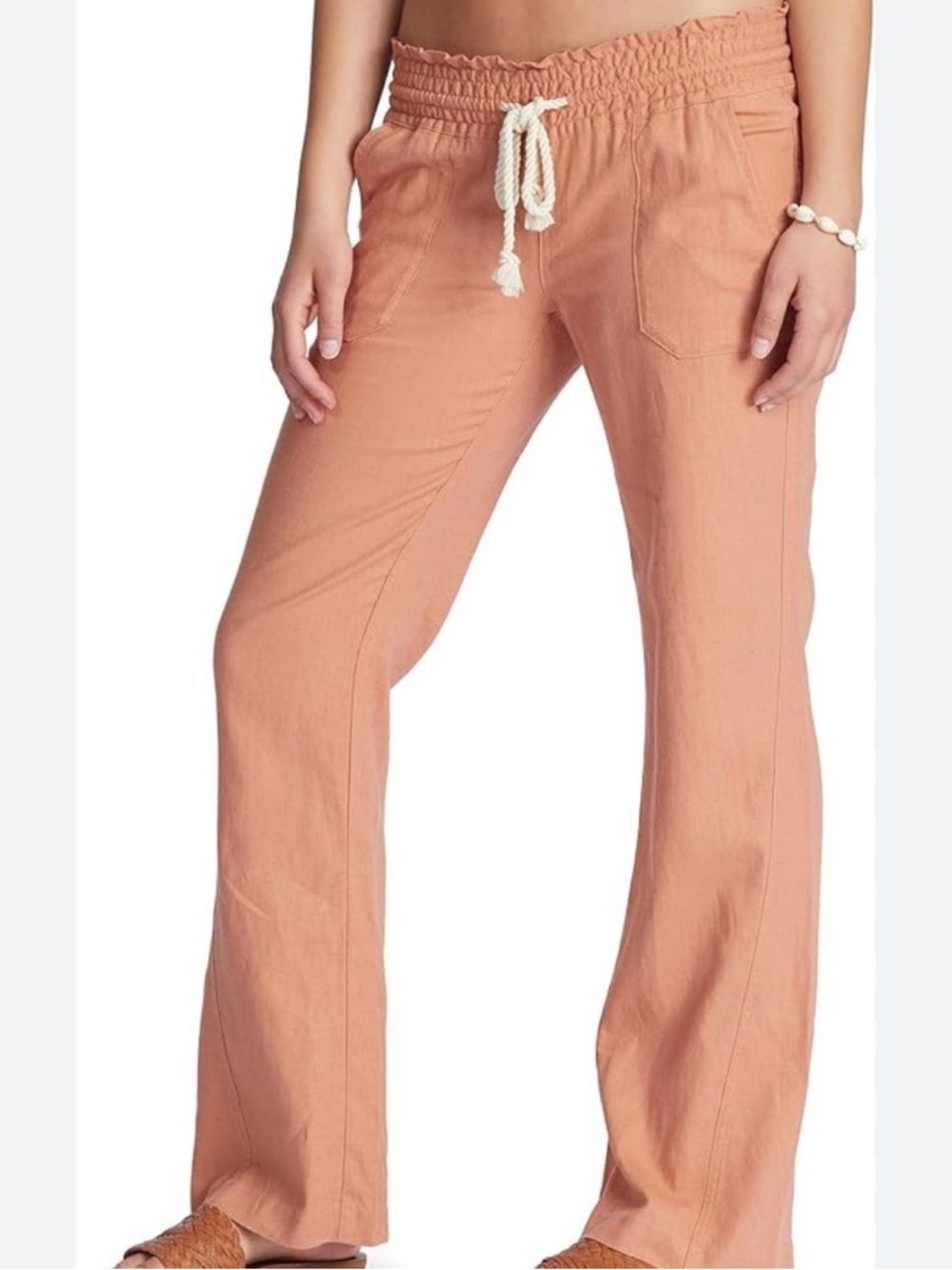 Roxy linen pants. Large.  Oceanside